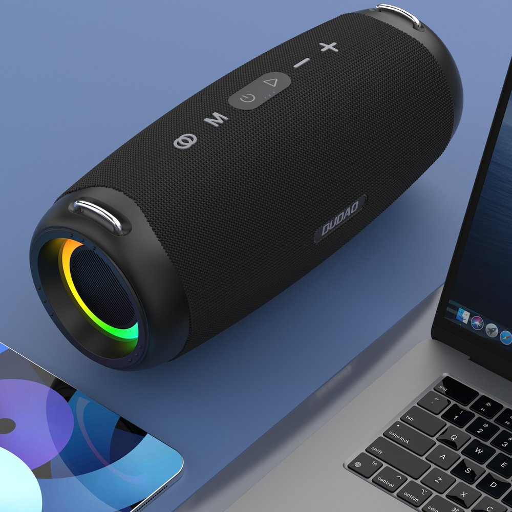 Dudao Y21Pro Belaidės Speaker with RGB Backlight Bluetooth 5.3 - Juodas