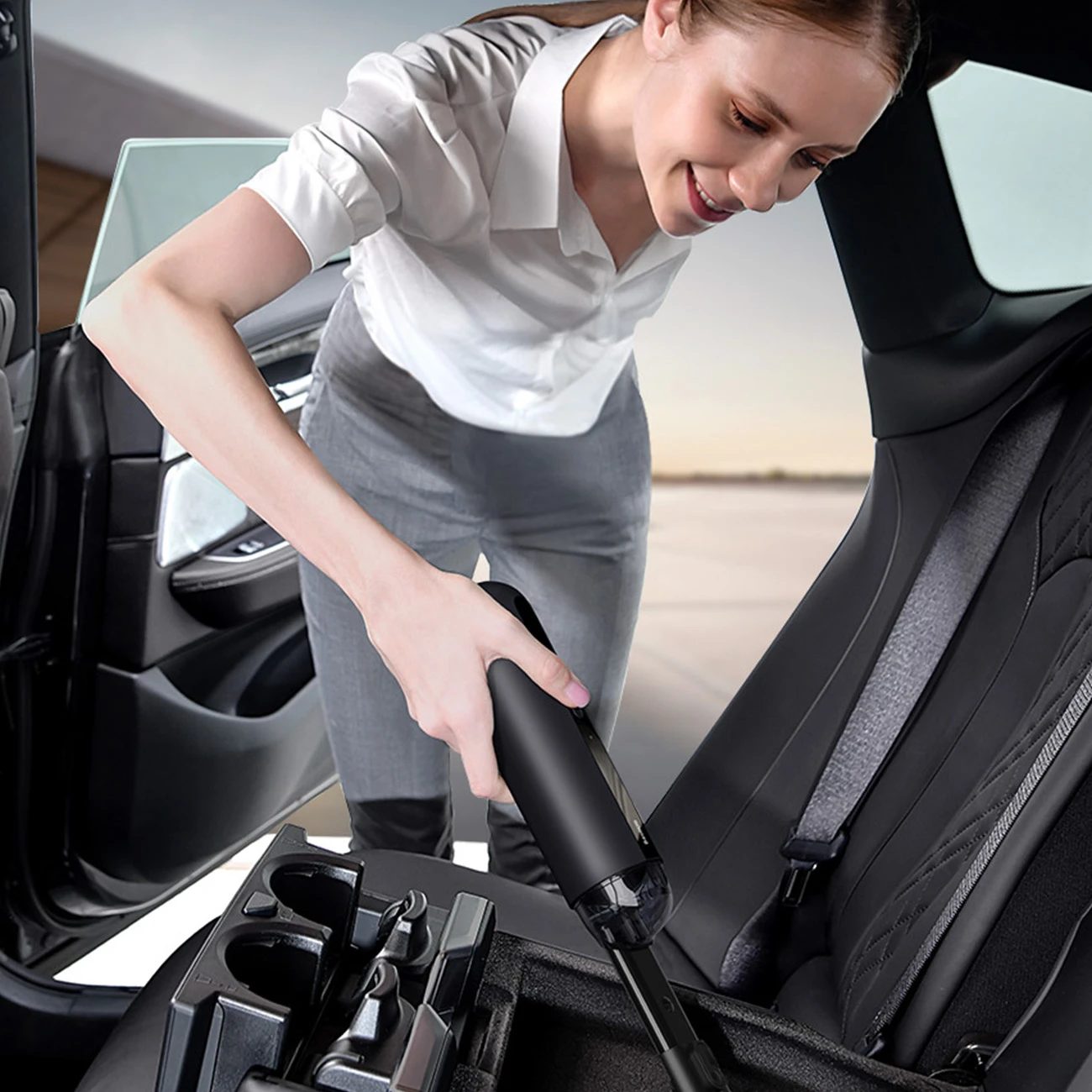 Automobilinis dulkių siurblys Baseus A2Pro 6000Pa (baltas)