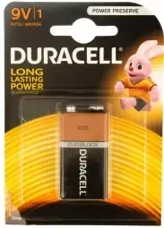 Baterijos DURACELL 9V, LR61, 1vnt