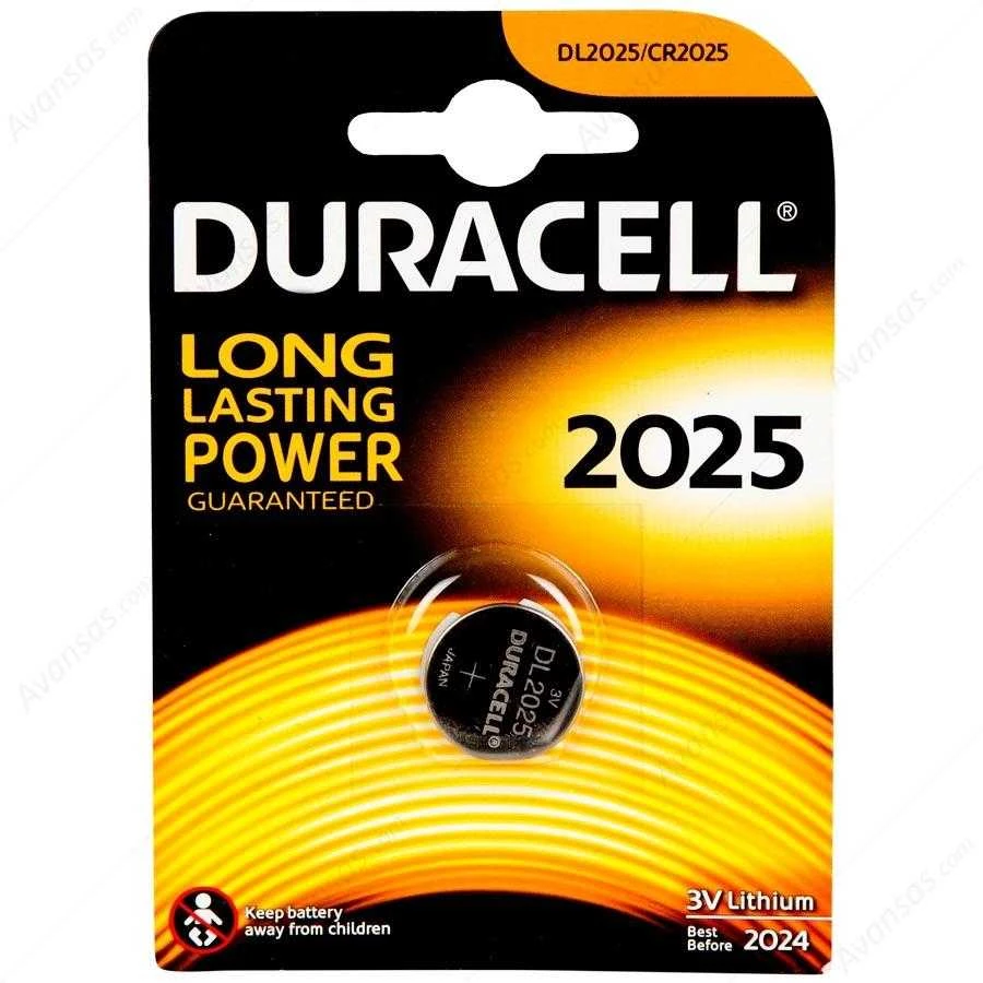 Baterija - Duracell CR2025 3V Ličio Baterija 20mm x 2.5mm 7g
