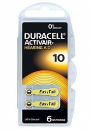 Duracell | A10/DA10/ZL10 | Zinc air cells | 6 pc(s)