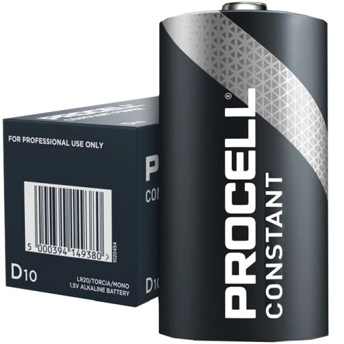 Duracell Procell Constant Power LR20 D 1,5V 19669mAh elementas, 10 vnt.