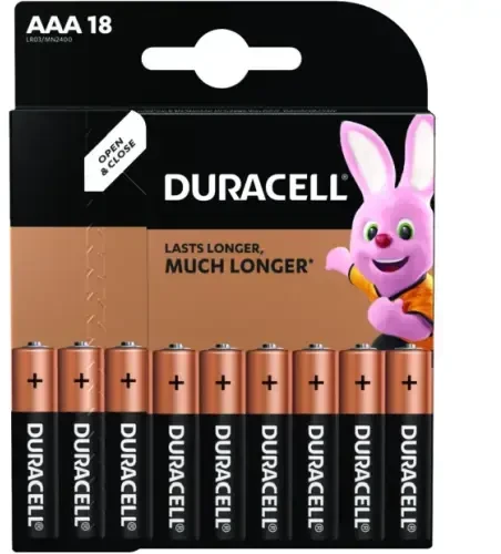 Duracell MN 2400 Basic AAA (LR03) blister pack 18pcs