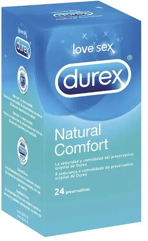 "Durex Natural Plus" natūralios gumos latekso 24 prezervatyvai
