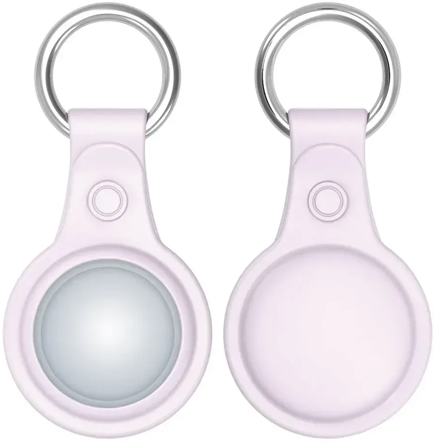 Dux Ducis 4vnt set Silicone flexible cover keychain loop dėklas skirtas Apple AirTag (juodos spalvos / žalios spalvos / rožinės spalvos / mėlynos spalvos)