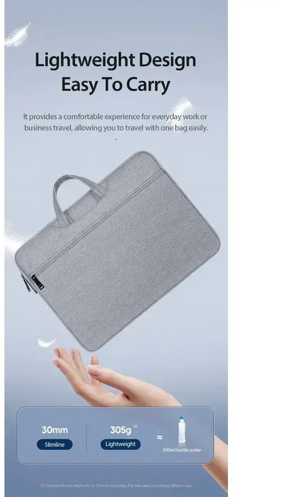 DUX DUCIS bag LBTC for laptop 15.5-16" Horizontal Handbag light pilkas
