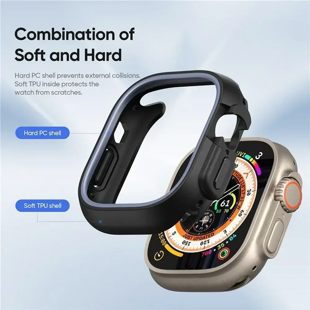 Dux Ducis dėklas BAMO Apple Watch Ultra / Ultra 2 49 mm vidurnakčio pilkoms