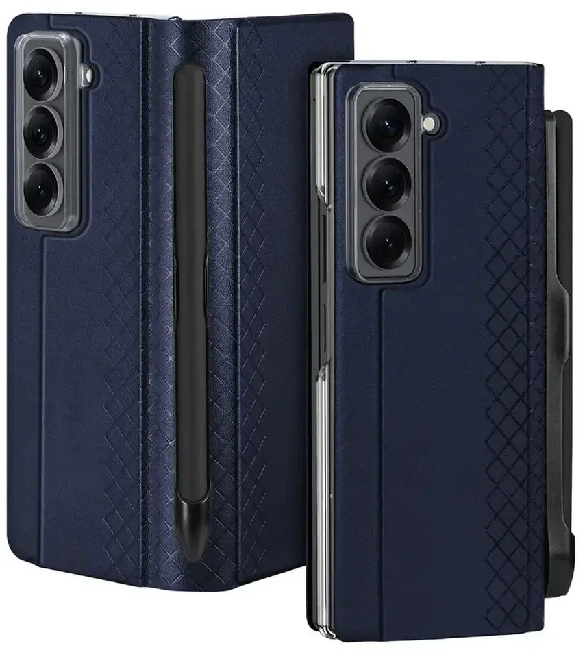 Dux Ducis dėklas BRIL with pen holder skirtas Samsung Galaxy Z Fold SE/W25 mėlynos spalvos