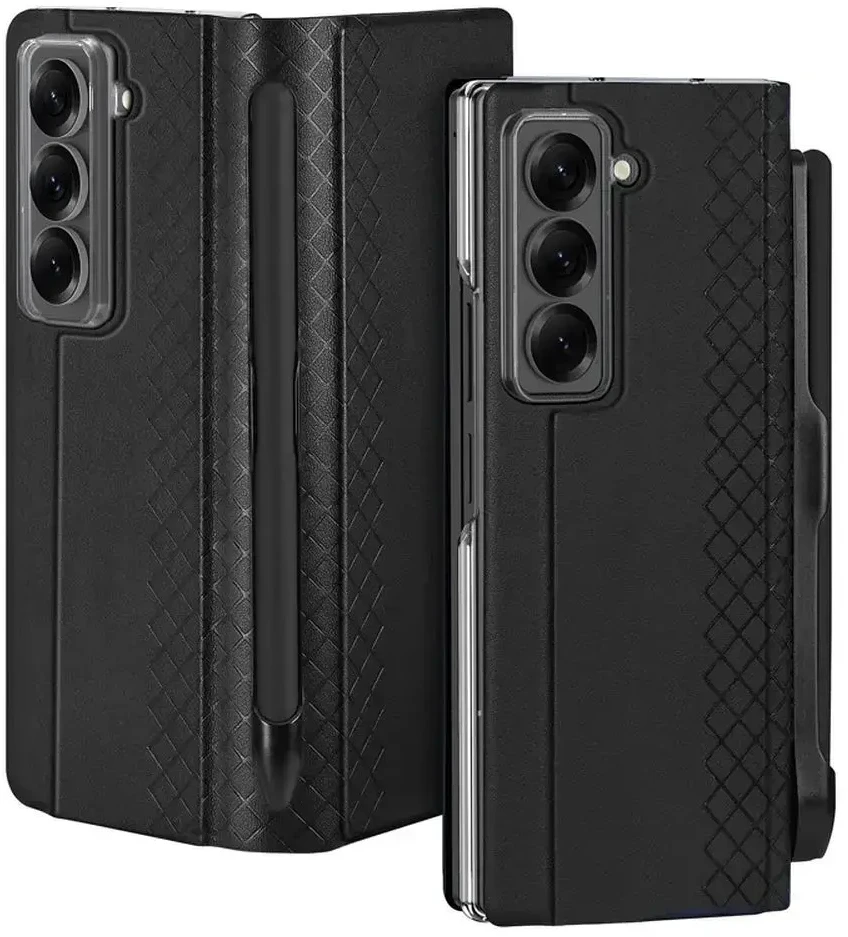 Dux Ducis dėklas BRIL with pen holder skirtas Samsung Galaxy Z Fold SE/W25 juodos spalvos