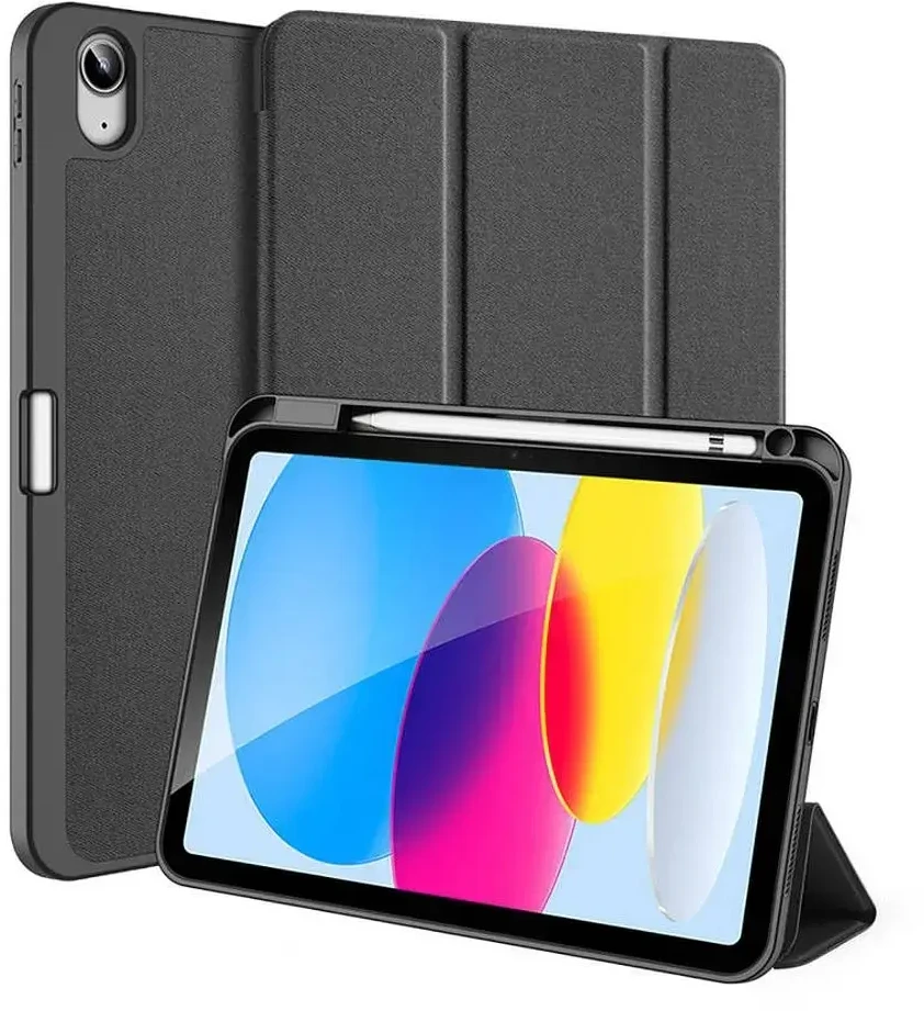 DUX DUCIS case DOMO foldable with pencil storage for iPad 10 (2022) juodas