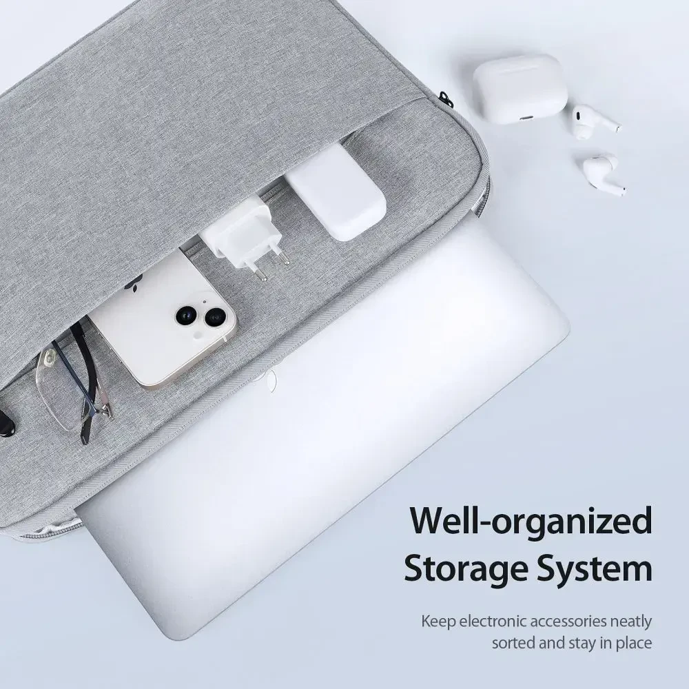 DUX DUCIS dėklas LBDB nešiojamam kompiuteriui 15.5-16" Horizontal Sleeve light pilkas