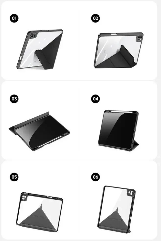 DUX DUCIS case MAGI with pencil storage for iPad Pro 11 (2018/2020/2021/2022) juodas