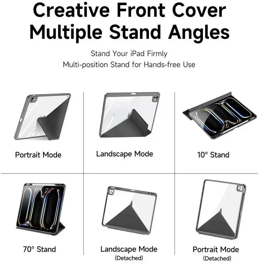 DUX DUCIS dėklas MAGI su pieštuko laikikliu iPad Pro 11 (2024) juodas