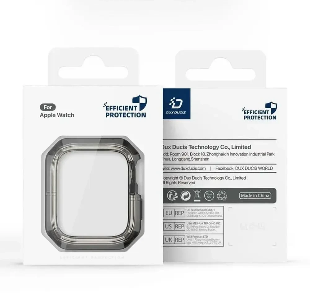DUX DUCIS dėklas TAMO for Apple Watch series 10 46 mm skaidrus with juodos spalvos