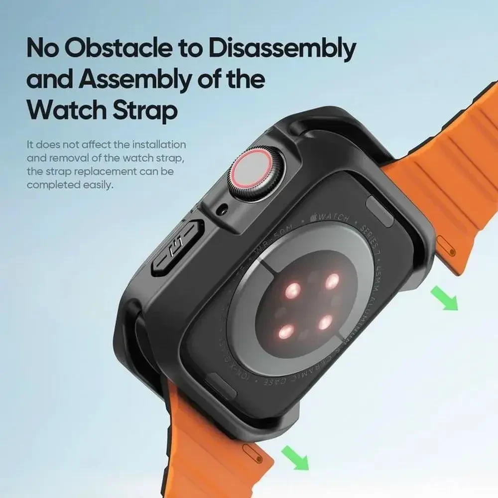 DUX DUCIS dėklas TAMO for Apple Watch series 10 46 mm skaidrus with juodos spalvos