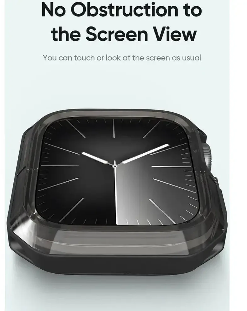 DUX DUCIS dėklas TAMO for Apple Watch series 10 46 mm skaidrus with juodos spalvos