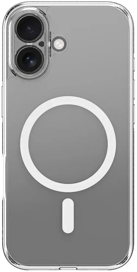 „Dux Ducis Clin Mag“ dėklas, skirtas „iPhone 17“, suderinamas su „MagSafe“ – permatomas
