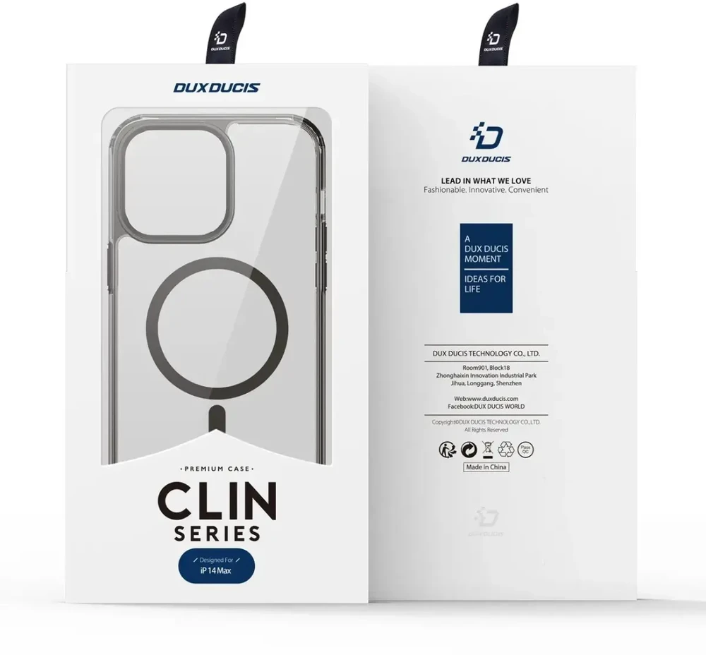 Dux Ducis Clin2 dėklas skirtas iPhone 14 Plus, pilkas