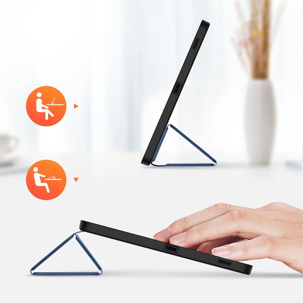 Dėklas Dux Ducis Domo Samsung X610/X616 Tab S9 FE Plus tamsiai mėlynas