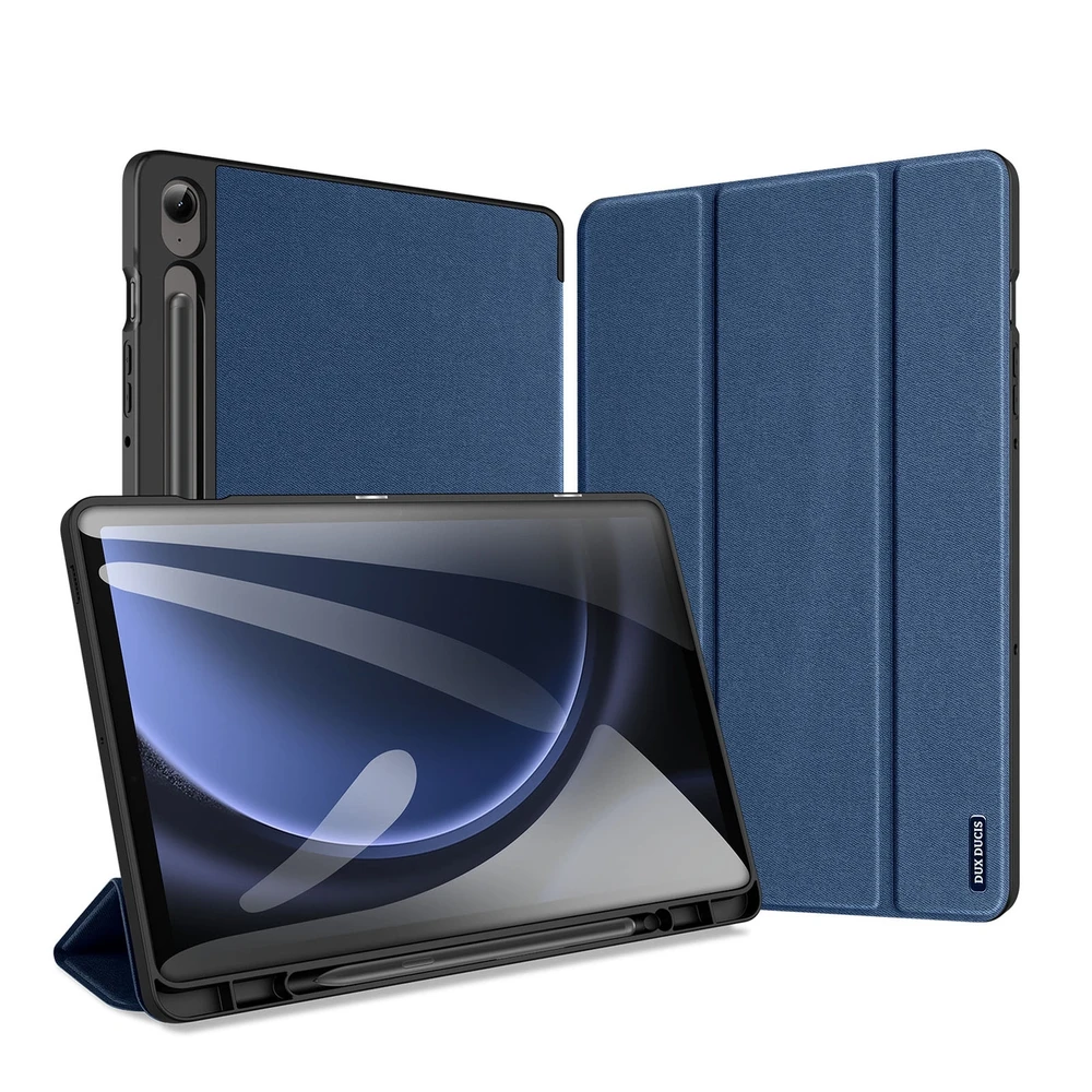 Dėklas Dux Ducis Domo Samsung X610/X616 Tab S9 FE Plus tamsiai mėlynas
