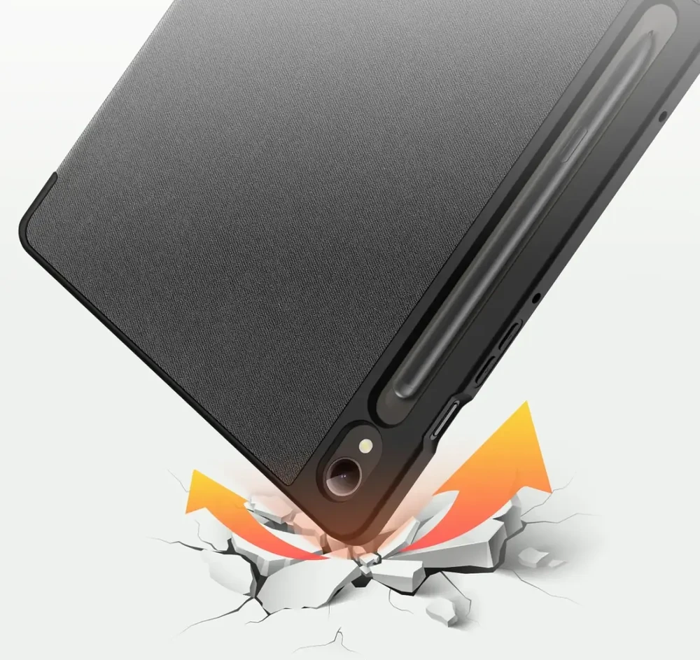Dux Ducis Domo Samsung Galaxy Tab S9 FE dėklas su stovu - juodas