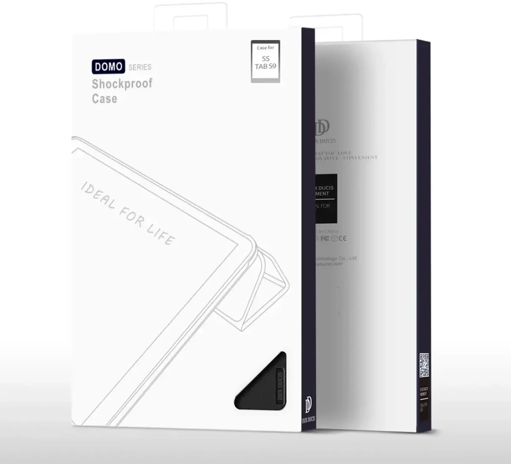 Dux Ducis Domo Samsung Galaxy Tab S9 FE dėklas su stovu - juodas