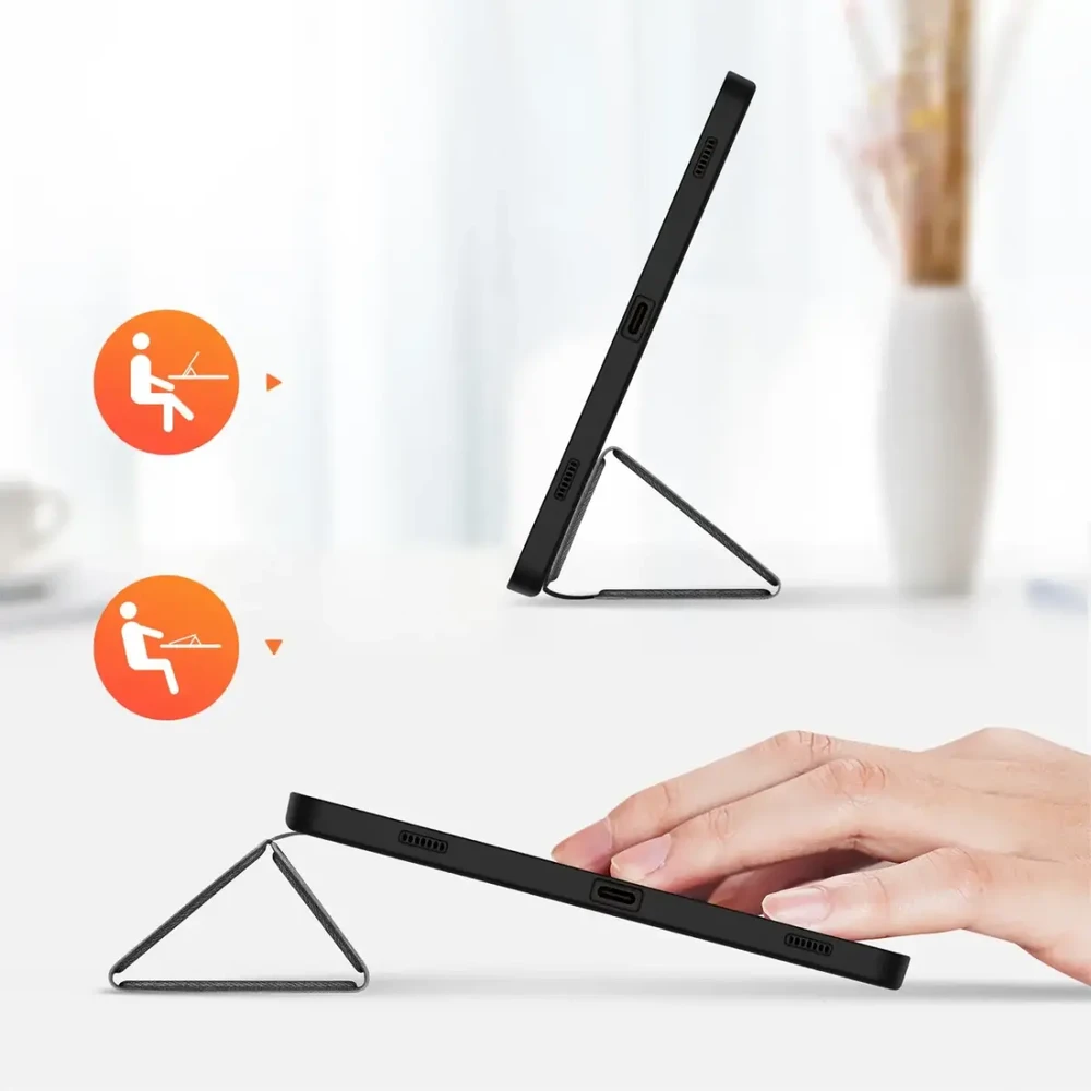 Dux Ducis Domo Samsung Galaxy Tab S9 FE dėklas su stovu - juodas
