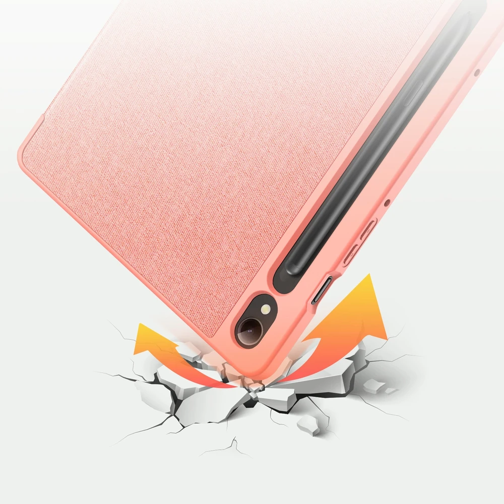 Dėklas Dux Ducis Domo Samsung X510/X516 Tab S9 FE rožinis