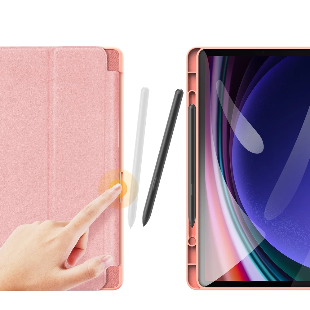 Dėklas Dux Ducis Domo Samsung X510/X516 Tab S9 FE rožinis