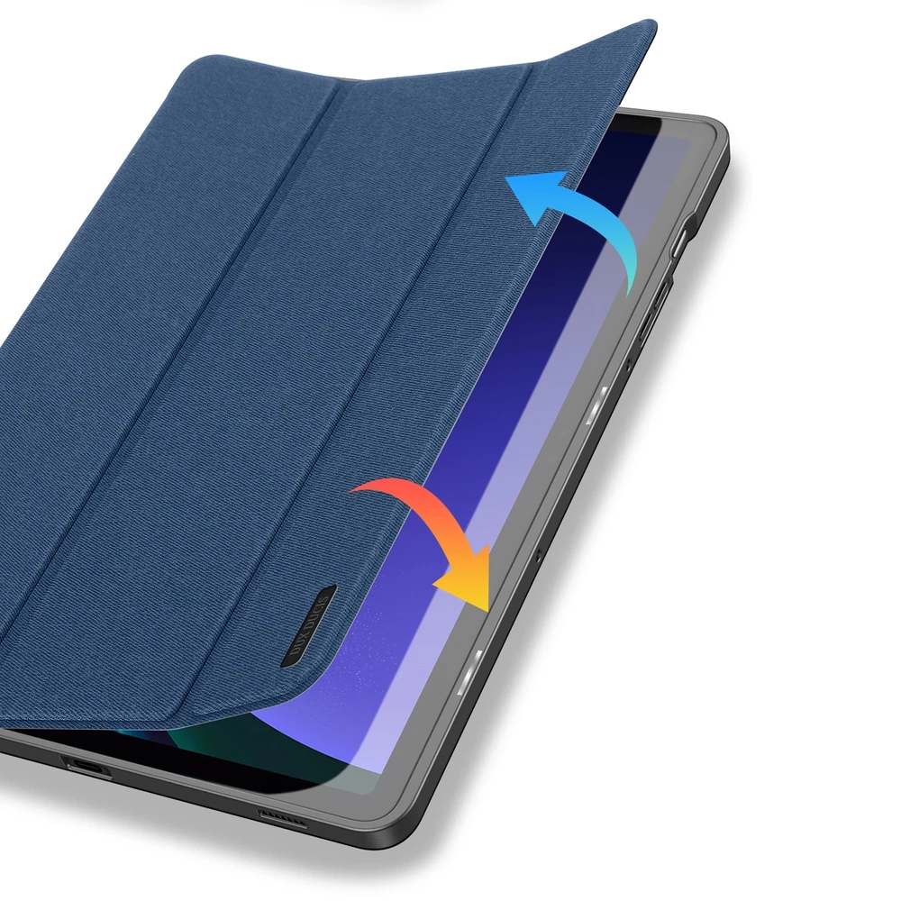 Dėklas Dux Ducis Domo Samsung X400/X406 Tab S10 Lite/X520/X526 Tab S10 FE/X510/X516 Tab S9 FEE tamsiai mėlynas