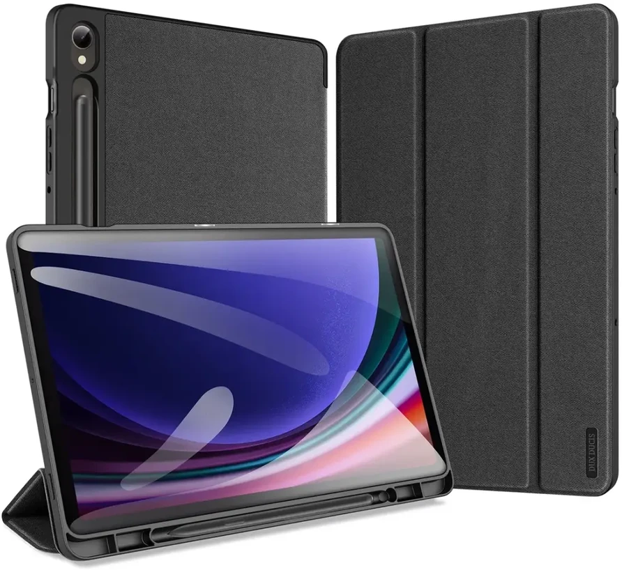 Dux Ducis Domo Samsung Galaxy Tab S9 FE dėklas su stovu - juodas