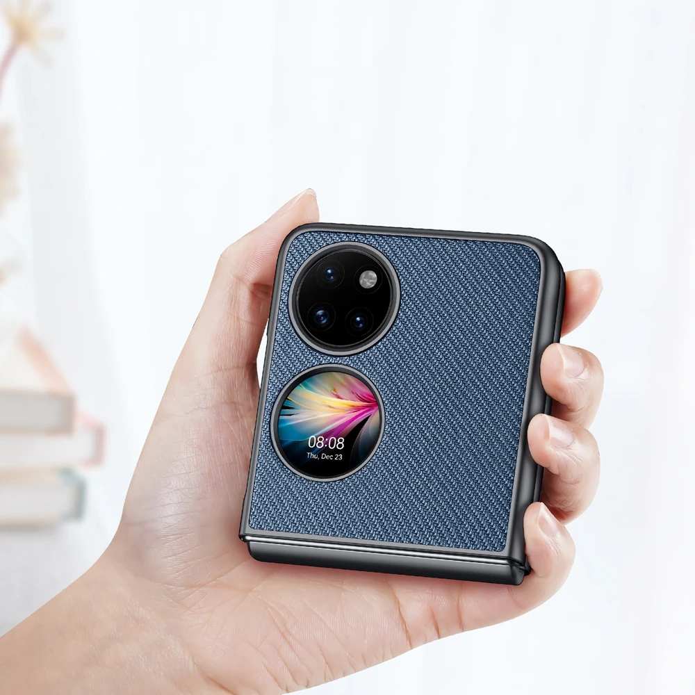Dux Ducis Fino dėklas skirtas Huawei P50 Pocket, mėlynas