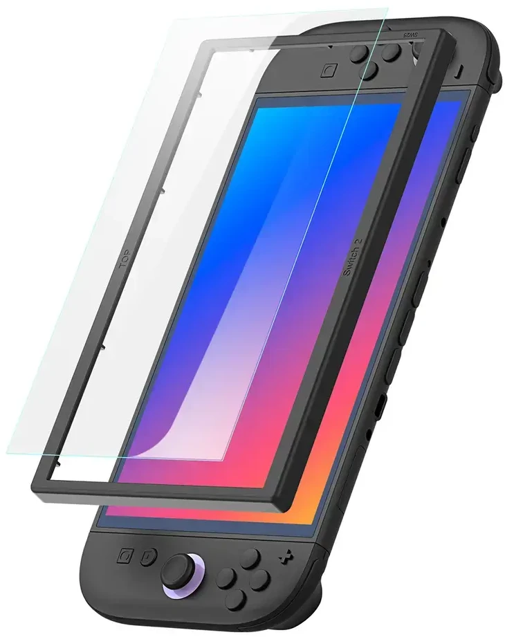 Apsauginis stiklas Dux Ducis HD skirtas Nintendo Switch 2 su klijavimo rėmeliu