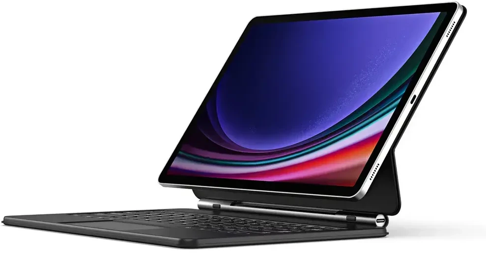 Dux Ducis klaviatūros (MK serijos) dėklas su Bluetooth klaviatūra, skirtas Samsung Galaxy Tab S9+ / S8+ / S7+ - juodas