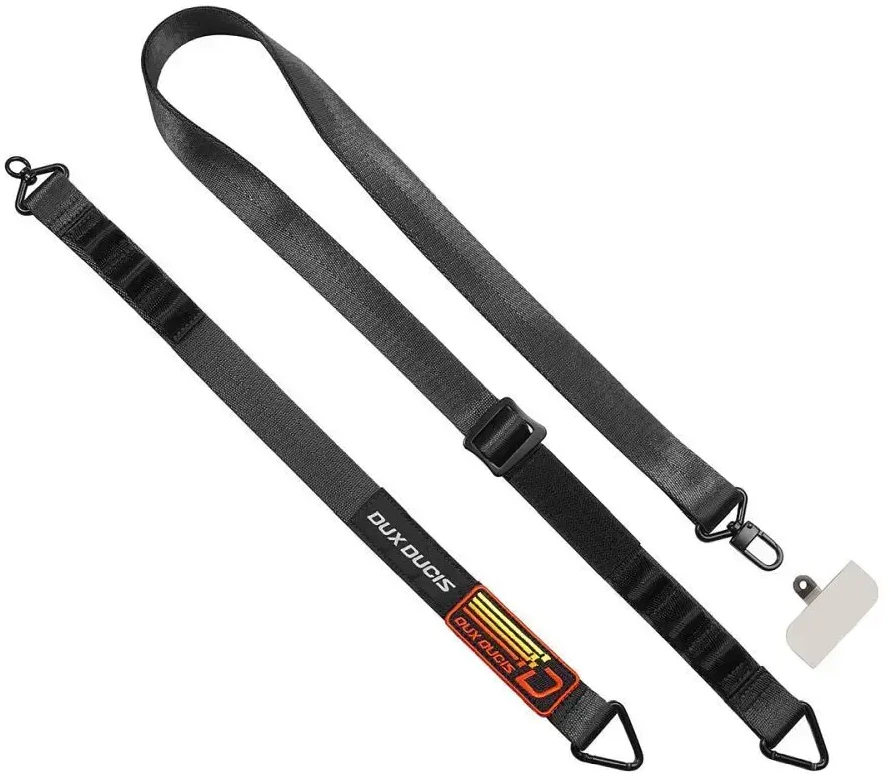 Dėklas DUX DUCIS Outdoor Cross Body - cross-body telefono dirželis - juodas