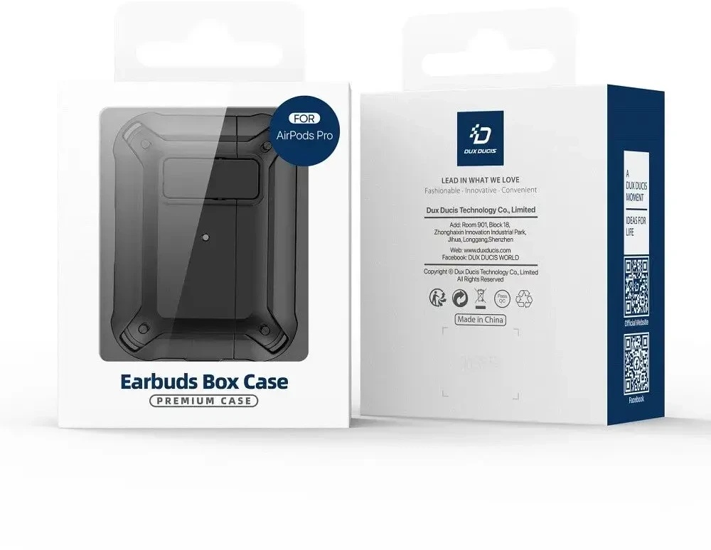 Earbuds dėklas Dux Ducis PECO skirta AirPods 3 apsauginis armor juodas