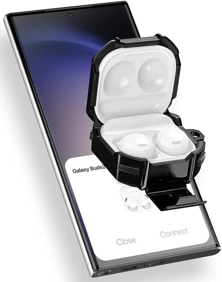 „Dux Ducis SECG dėklas, skirtas Samsung Galaxy Buds Live | Buds Pro | Buds 2 | Buds 2 Pro – juoda“