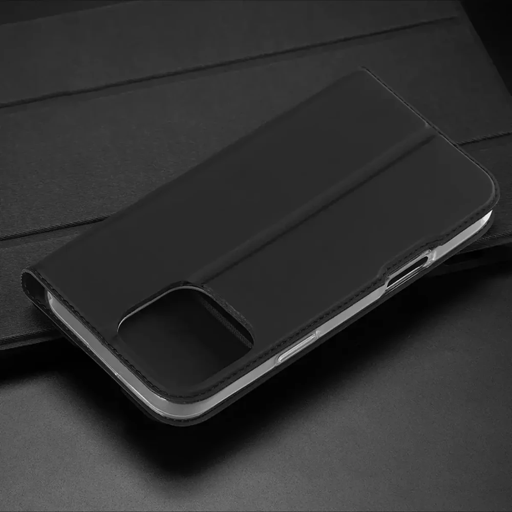 Dux Ducis atverčiamas dėklas SKIN PRO skirtas Apple iPhone 16 Pro juodos spalvos
