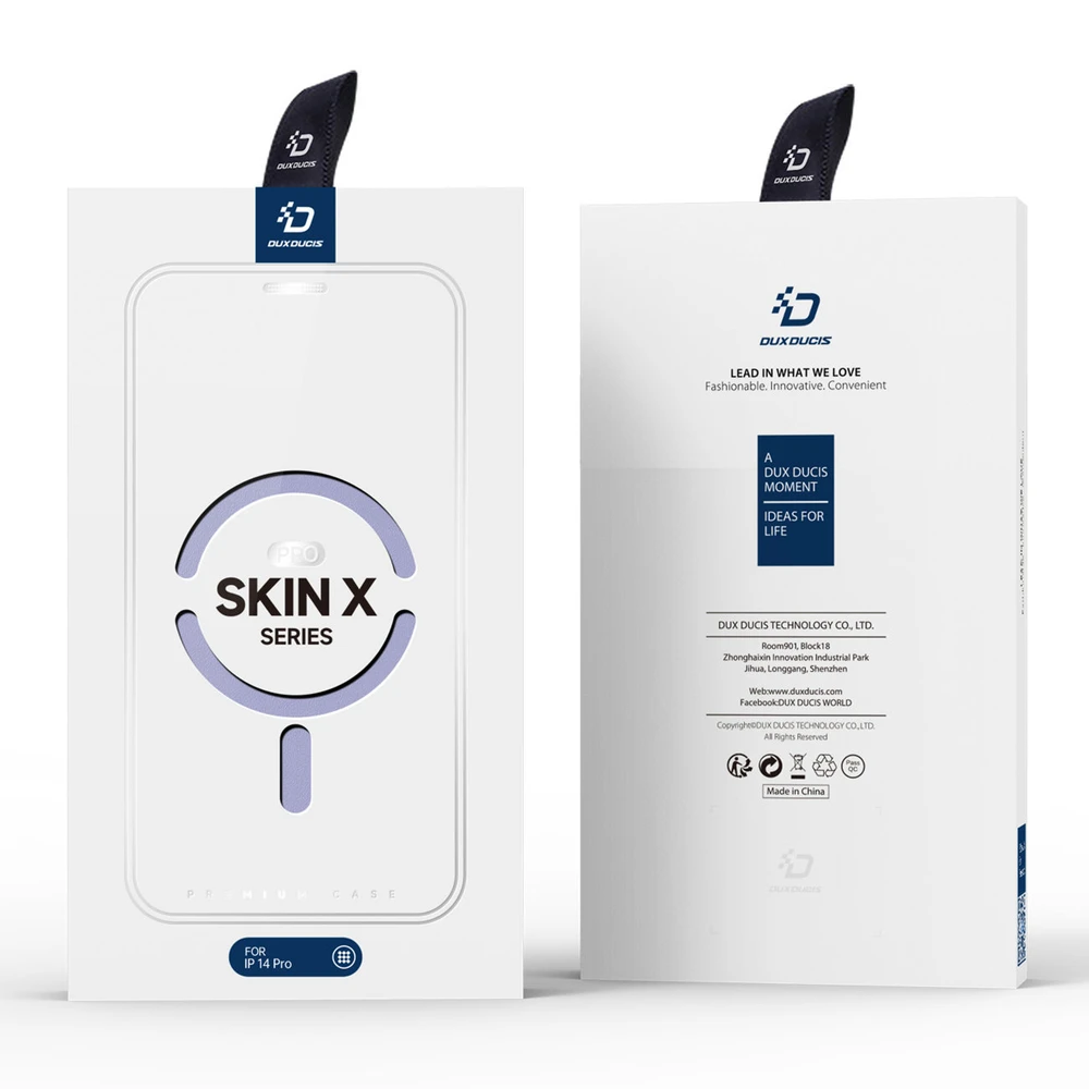 Dux Ducis Skin X Pro dėklas skirtas Apple iPhone 14 Pro, violetinis
