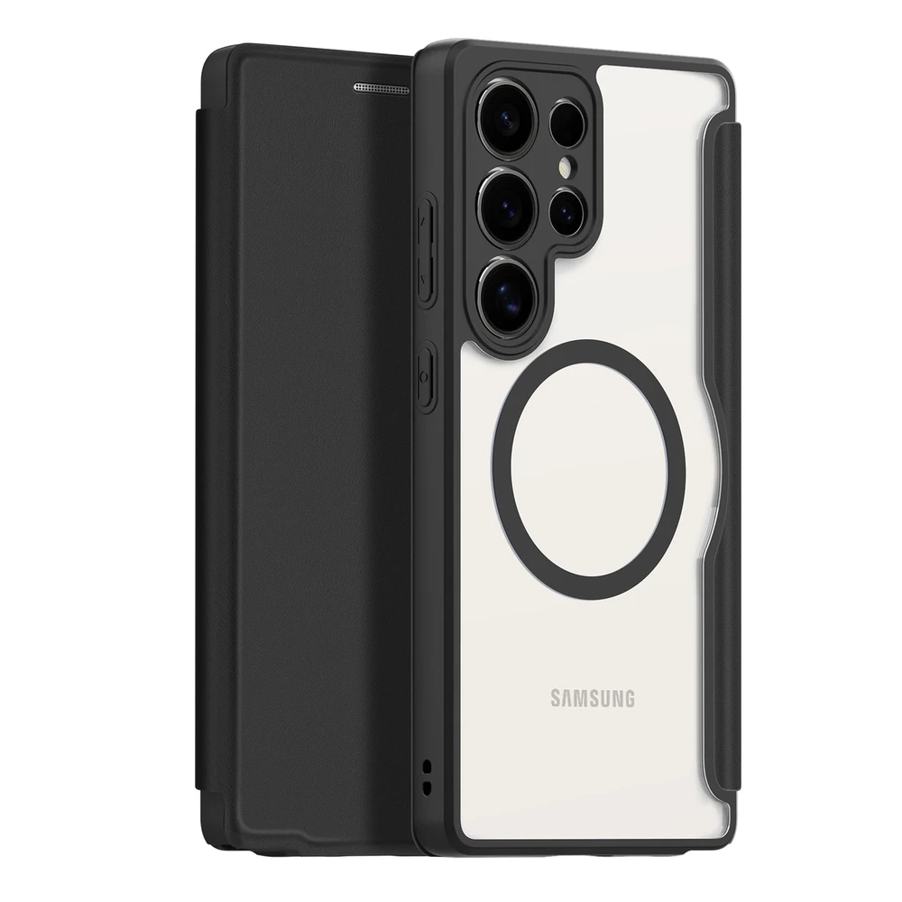 Dux Ducis Skin X Pro Samsung Galaxy S25 Ultra with MagSafe and Wallet – dėklas telefonui juodos spalvos