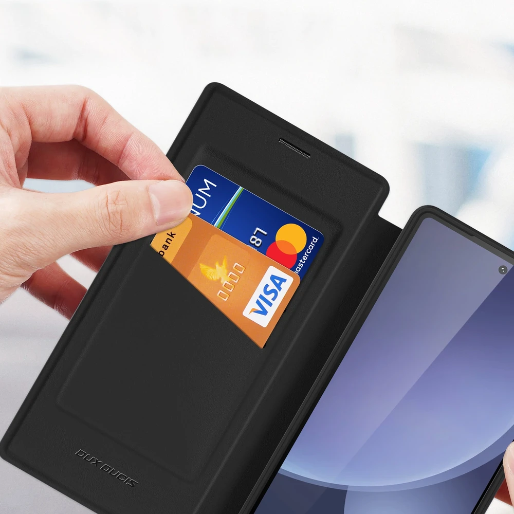 Dux Ducis Skin X Pro Samsung Galaxy S25 Ultra with MagSafe and Wallet – dėklas telefonui juodos spalvos