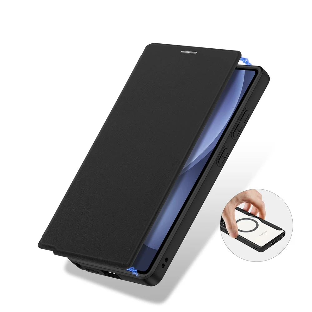 Dux Ducis Skin X Pro Samsung Galaxy S25 Ultra with MagSafe and Wallet – dėklas telefonui juodos spalvos