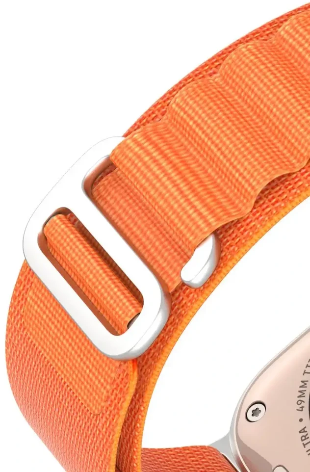 Sport apyrankė buckle for Apple Watch Ultra / 9 / 8 / 7 / 6 / SE / 5 / 4 / 3 / 2 / 1 (42, 44, 45, 49 mm) Dux Ducis Apyrankė GS Version - oranžinės spalvos