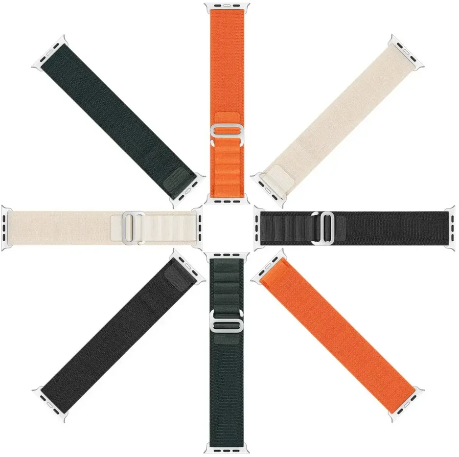 Sport apyrankė buckle for Apple Watch Ultra / 9 / 8 / 7 / 6 / SE / 5 / 4 / 3 / 2 / 1 (42, 44, 45, 49 mm) Dux Ducis Apyrankė GS Version - oranžinės spalvos