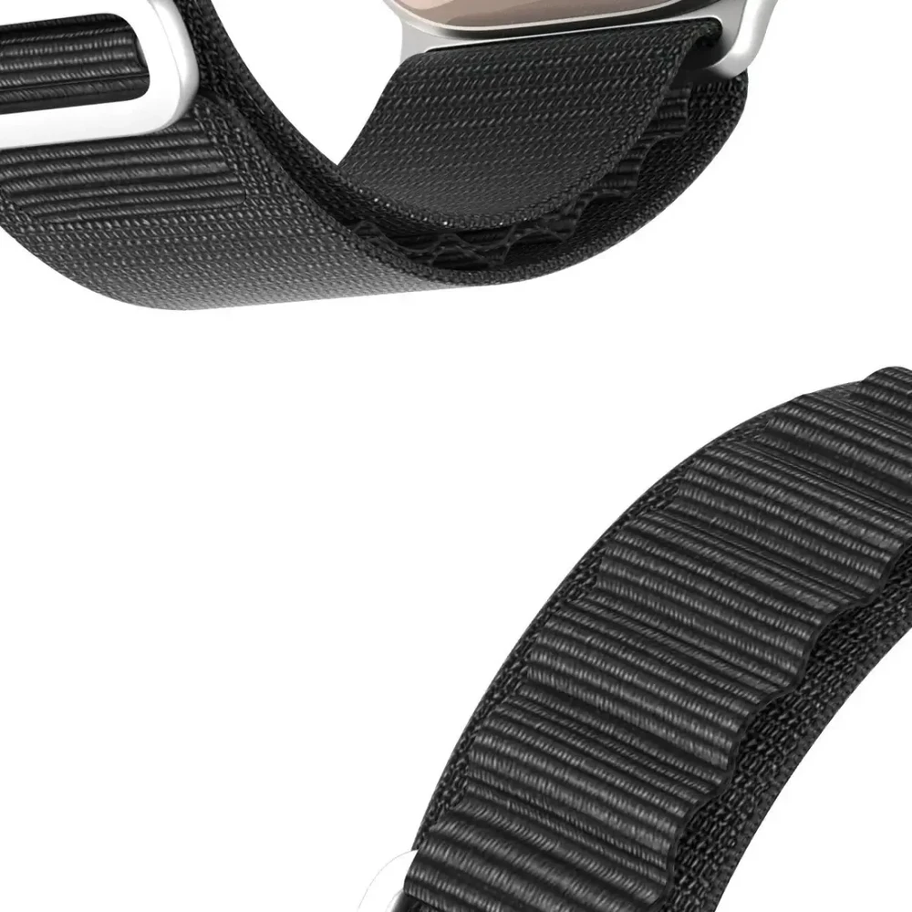 Sport Buckle apyrankė Apple Watch Ultra / 9 / 8 / 7 / 6 / SE / 5 / 4 / 3 / 2 / 1 (42, 44, 45, 49 mm) Dux Ducis Strap GS Version - juodos spalvos