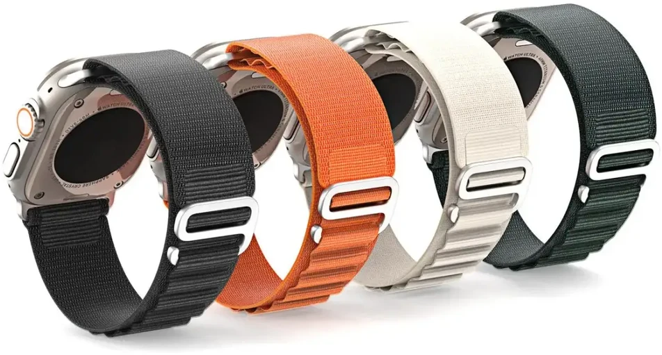 Sport apyrankė buckle for Apple Watch Ultra / 9 / 8 / 7 / 6 / SE / 5 / 4 / 3 / 2 / 1 (42, 44, 45, 49 mm) Dux Ducis Apyrankė GS Version - oranžinės spalvos