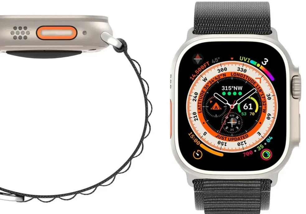 Sport Buckle apyrankė Apple Watch Ultra / 9 / 8 / 7 / 6 / SE / 5 / 4 / 3 / 2 / 1 (42, 44, 45, 49 mm) Dux Ducis Strap GS Version - juodos spalvos