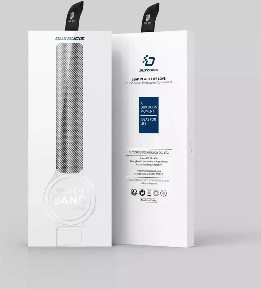 Apyrankė Dux Ducis Milanese Series For Smartwatches 20mm Sidabrinis