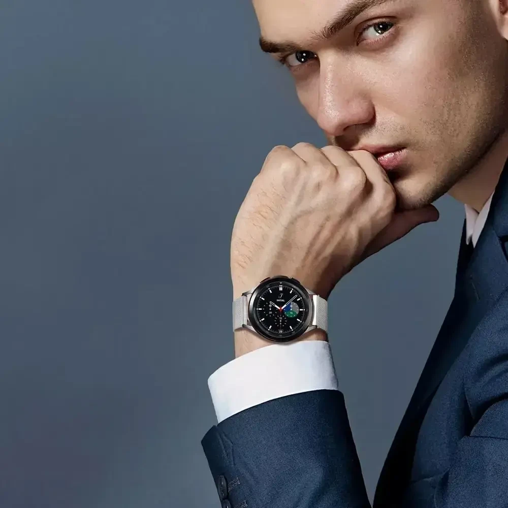 Apyrankė Dux Ducis Milanese Series For Smartwatches 20mm Sidabrinis