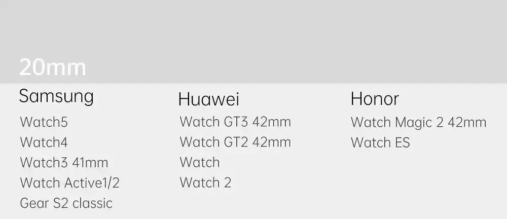 Apyrankė Dux Ducis Milanese Series For Smartwatches 20mm Sidabrinis